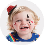 Аквагрим клоун